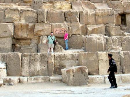 Keith and Lisa, Pyramids, Egypt