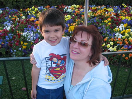 Billy and Grandma at Disneyland, January, 2006