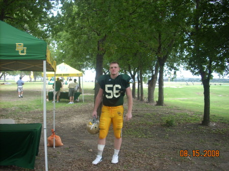 Jared - Middle son at Baylor Scrimmage