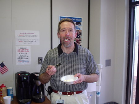 Wes at his 42nd Birthday Party At Work