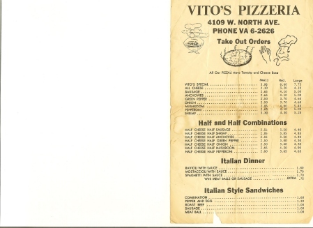 Vitos Pizza