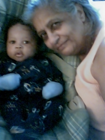 Mom and my grandson