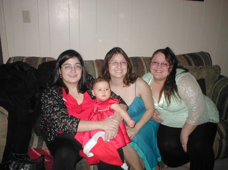 My sisters and niece, Kaitlyn on Christimas Eve 2005
