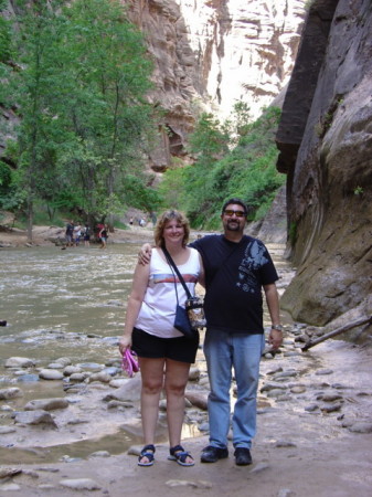 enjoying the Narrows at Zion