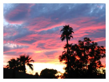 An Arizona Sunset from Our Back Yard