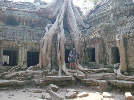Sara & I at Angkor Wat