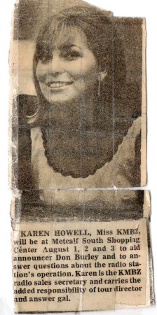 Karen Miss KMBZ 1966 or 67