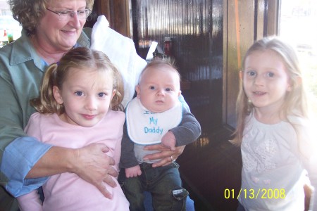 Mamaw with 3 precious grandbabies