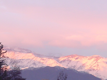 Santiago sunset from my balcony