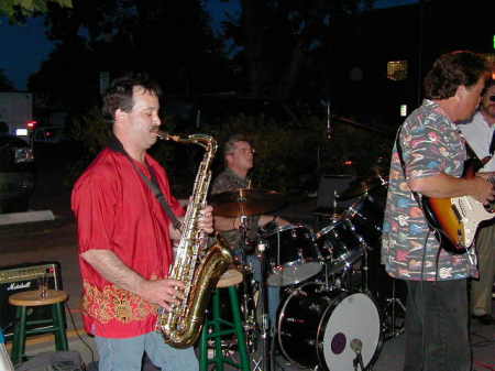 Scott on drums, Tim on Sax, Marc on Lead Guitar