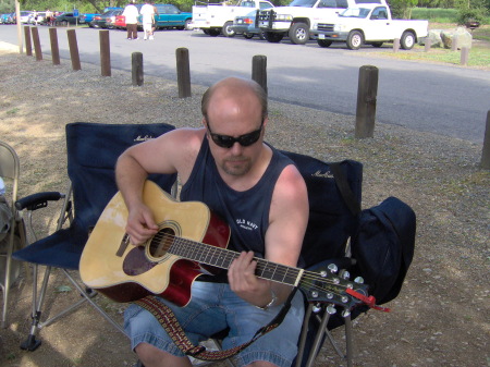 Me playing my Guitar at Folsom Lake