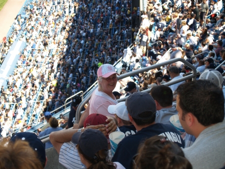 Judy at Yankee Stadium