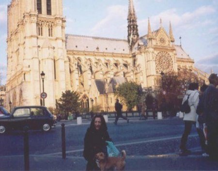 Me and franki in  front of Notre Dame Paris