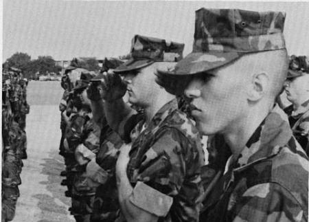 Marine Boot Camp '82 (Me - Dead Ctr.)