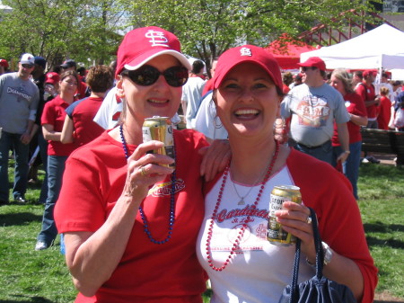 Mom and me- Cards home opener 2007