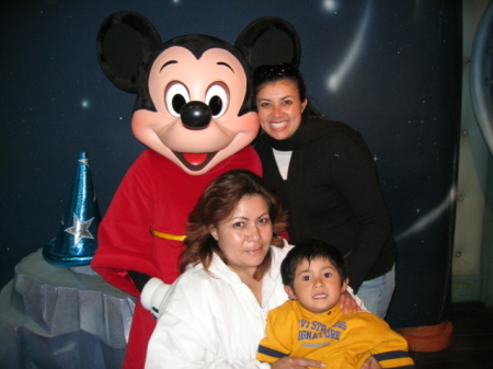 me and my sister with mickey mouse