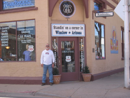 Standing on the corner in Winslow Arizona - 2006