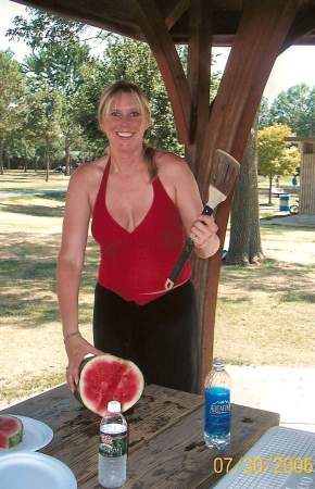 Forgot the knife at my family reunion - summer '06