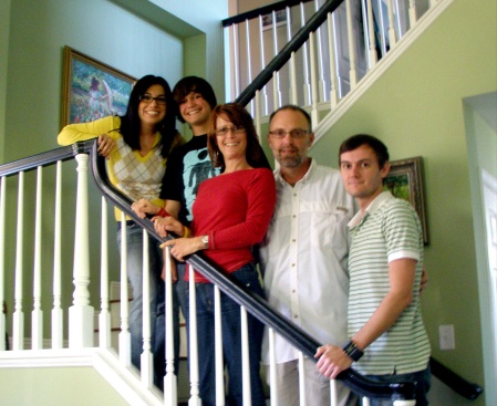 Family shot before going to the airport.