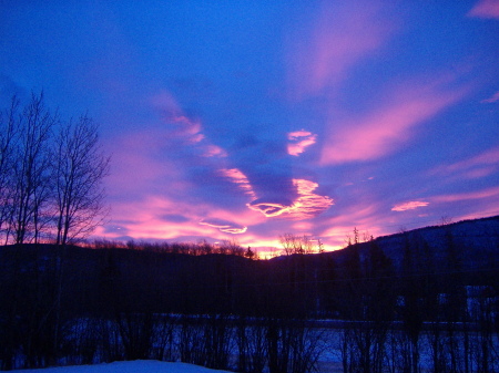 A typical sunrise from our front porch