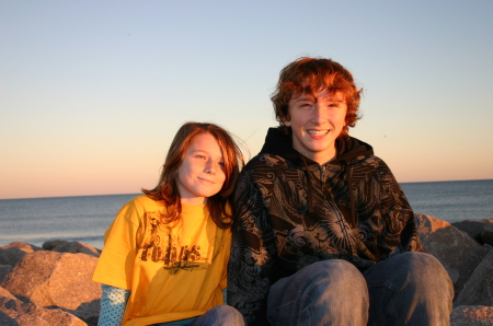 Christopher and Cayley at the Beach in NC