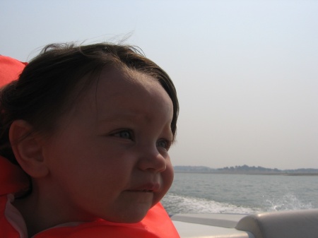 My daughters first boat ride !