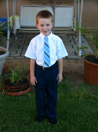 My son Preston's 1st day of 1st Grade