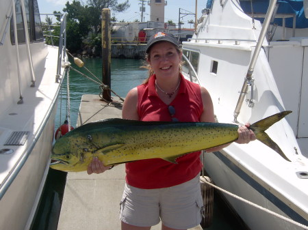 Kristin with Mahi Mahi