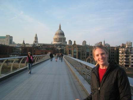 The Millenium Bridge in London 2004