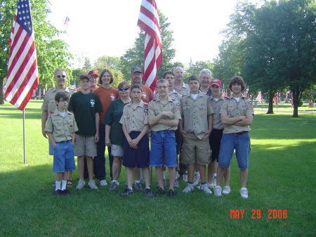 Memorial Day 2006 with the Scouts