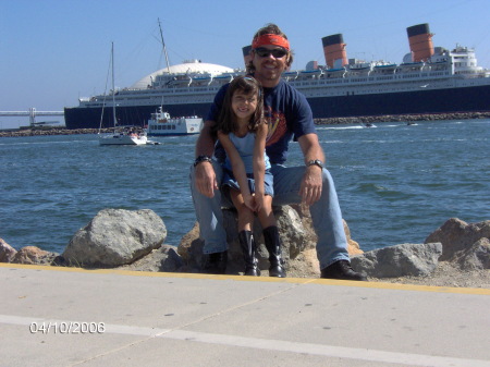 Chyna and I down by Queen Mary (8/19/06)