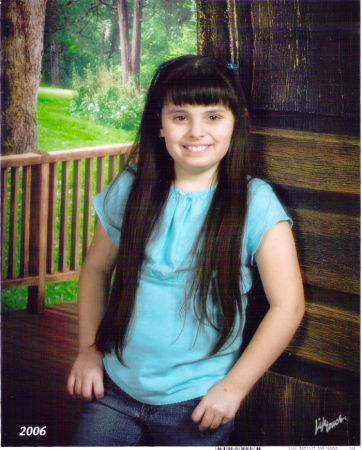My daughter Megan in spring of 2006 3rd grade