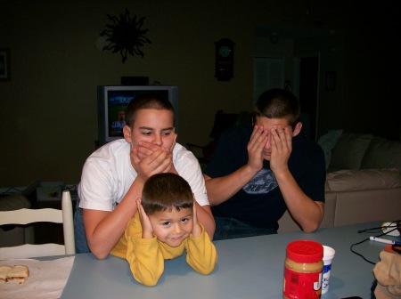 Hm.  See no evil, hear no evil, speak no evil