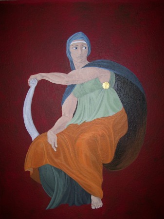 "Delphic sybil " mural , Feb. 08