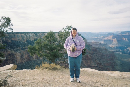 My wife Julie at the Grand Canyon.