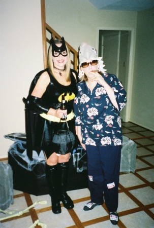 My wife,Nanci on the Right at the Singleton's Halloween Party