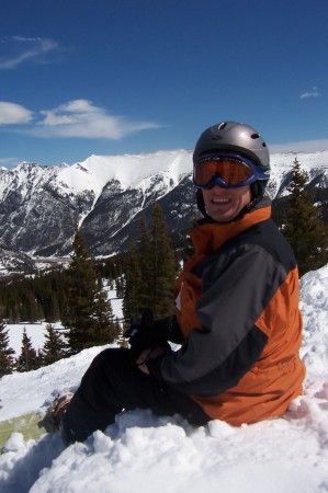 Matt at Copper Mountain - our favorite place to snowboard.