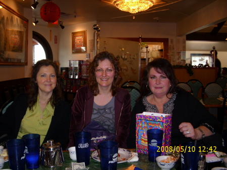 Laurie, Lisa & Mom, Mother's Day Luncheon.