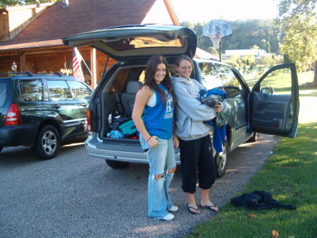 Lacey & Ashley ready to go Paintballing