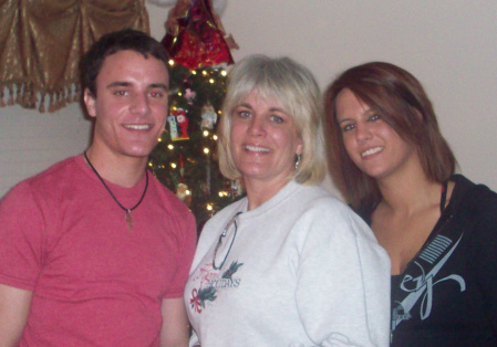 Me with my son and daughter - Christmas 2008