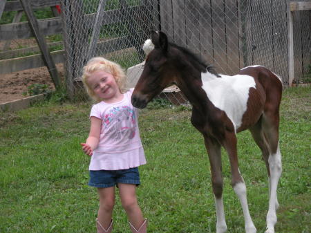 Taylor and our new colt Flicka