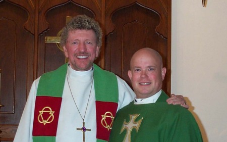 My Bishop and me in October 2004