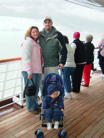 Michael, Meghan, and Mason on an Alaskan Cruise 2005