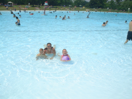 My girls and me swimming