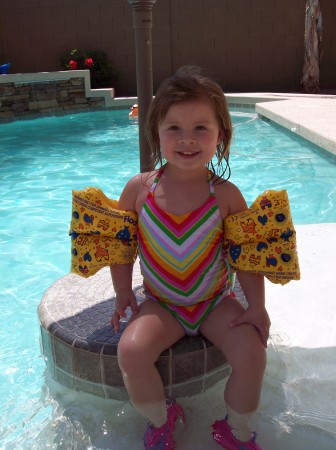 swimming at our house June 2006