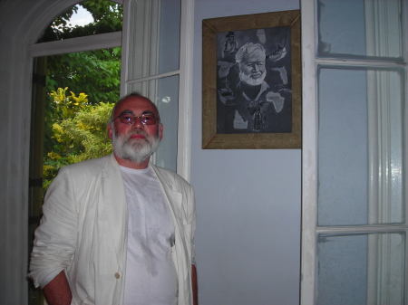 Jim, my husband, Hemingway's House Key West