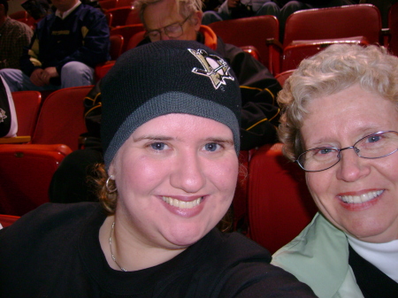 at a Pens game