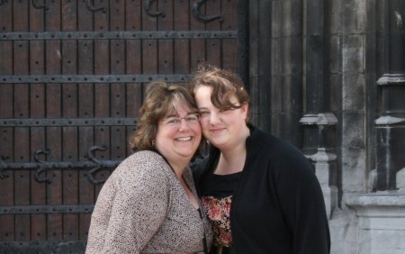 Angela and Katelyn in Oostende, Belgium 10/07