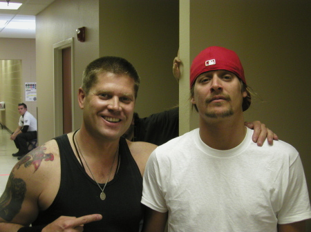 My husband Greg and Kid Rock