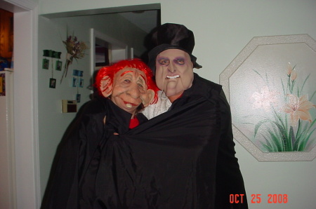 me and Tom at Halloween this year.